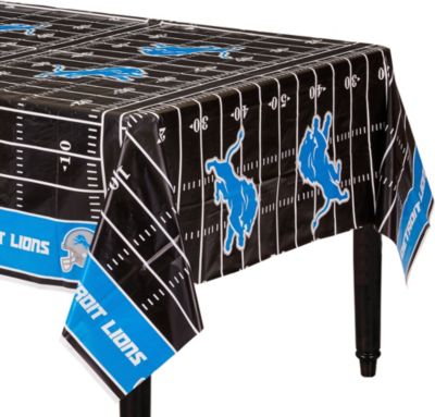 Nfl Detroit Lions Plastic Tablecloths 3 Count