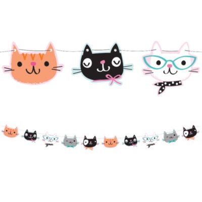 Purrfect Cat  Banner 5 1 2ft x 5 1 2in Party  City 