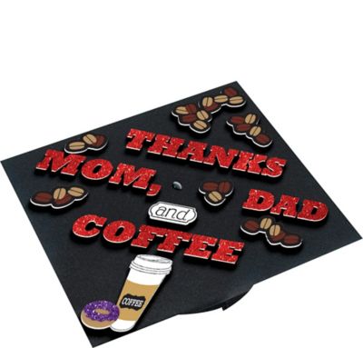 Coffee Graduation Cap Decorating Kit Party City