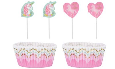 Magical Unicorn Cupcake Decorating Kit For 24 Party City - roblox cupcake toppers party city