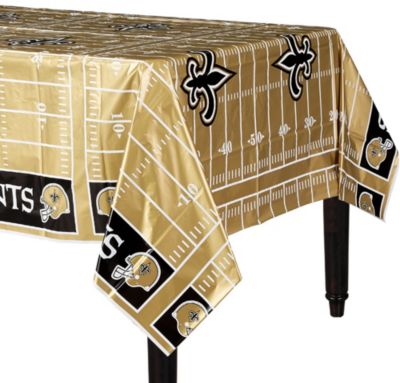 New Orleans Saints Table Cover 54in X 96in Party City
