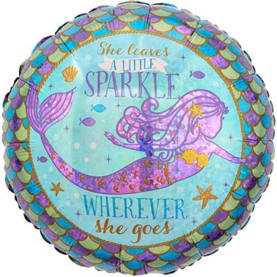 prismatic wishful balloon mermaid icon partycity