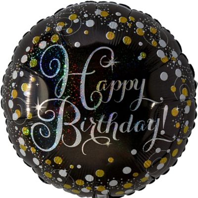 Happy Birthday Balloons Party City Prismatic Birthday Balloon 17 1/2In - Sparkling Celebration | Party City