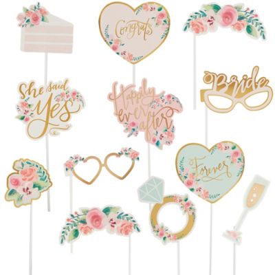 floral photo booth props