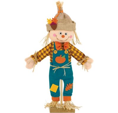 Standing Scarecrow Girl Decoration 11 3/4in | Party City