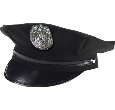 Black Police Hat 10in x 6in | Party City