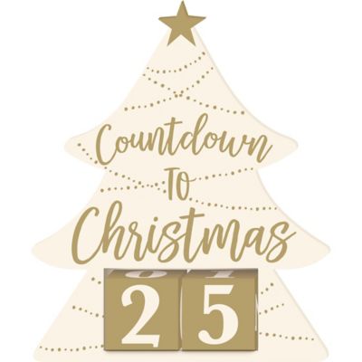 Countdown to Christmas Sign 8 1/2in x 10 1/4in | Party City