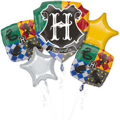 Hogwarts Foil Balloon Bouquet, 5pc - Harry Potter