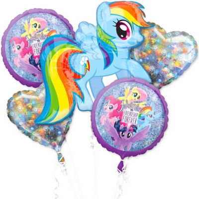 incompleet Samenpersen geluid Prismatic My Little Pony Balloon Bouquet 5pc | Party City