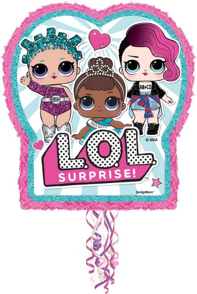 Download Pull String L O L Surprise Pinata 18in X 21 3 4in Party City