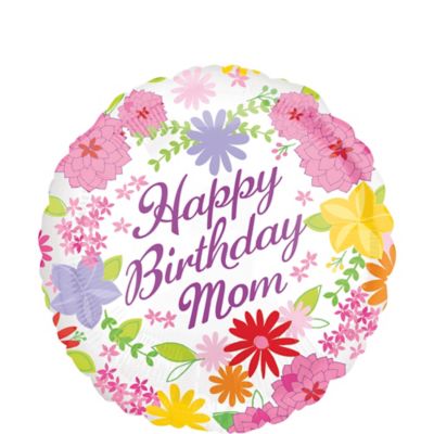 Pastel Flowers Mom Birthday Balloon 17in Party City
