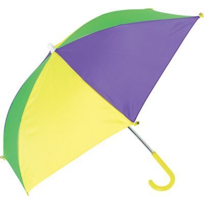 Gold Green Purple Mardi Gras Umbrella Party City
