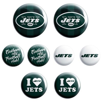 New York Jets Buttons 8ct