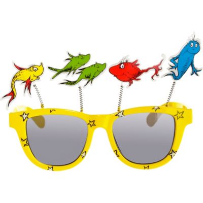 One Fish Two Fish Sunglasses – Dr. Seuss 5 1/2in x 3 1/4in | Party City