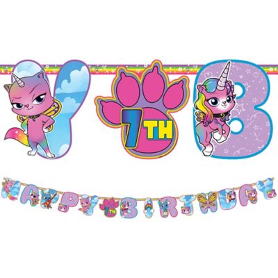 242489 One Size amscan Rainbow Butterfly Unicorn Kitty Mini Piñata Party Decor 1 pc Multi-Colored 