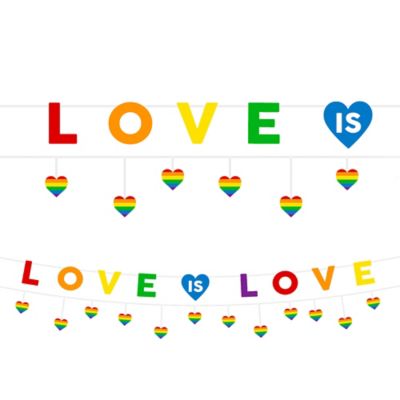 Love is Love Pride Letter Banner with Mini Banner | Party City