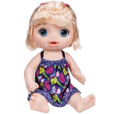 baby alive sweet spoonfuls blonde baby doll boy