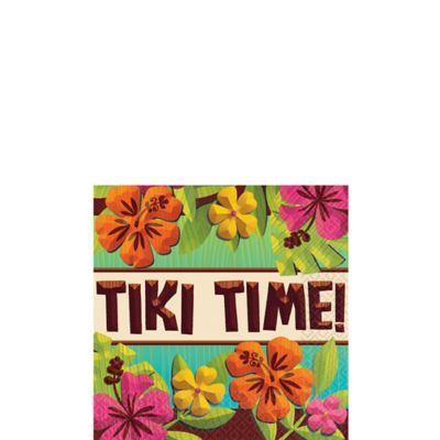 Tiki Time Beverage Napkins 125ct | Party City