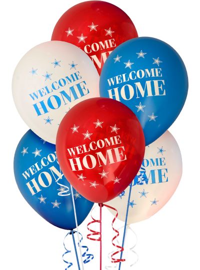 Us Military Welcome Home Balloons 6ct Party City