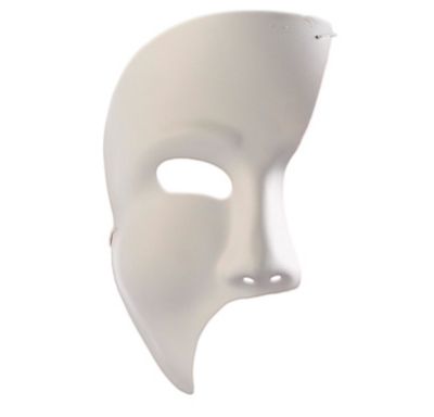 Black Phantom Mask 4 1/2in x 8 1/2in