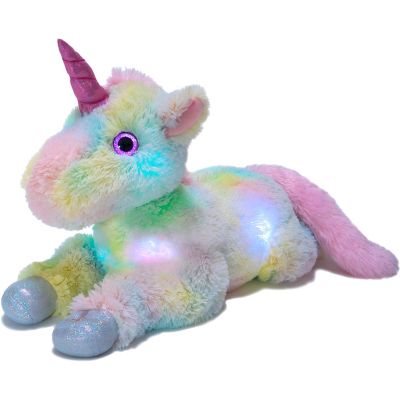 Light Up Magical Sparkle Cuddle Barn Unicorn Plush 9in X 20in