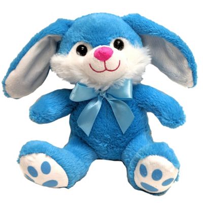 blue stuffed bunny