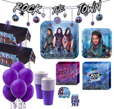 Descendants Birthday Party Balloon Decorations - 3 Pack Set Of Descendant  Balloons From The Disney TV Movie Series. Makes A Great Banner Backdrop Or