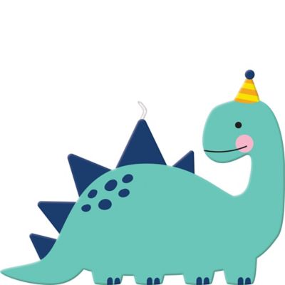 Download Dino Mite Dinosaur Birthday Candle 4 1 2in X 3 3 8in Party City