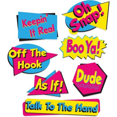 90s Party Time Cutouts 7ct Party City