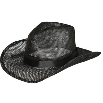 Take Cover Straw Hat in Black