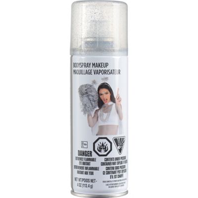 spray glitter body