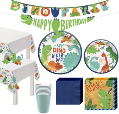Dino Mite Birthday Tableware Kit For 16