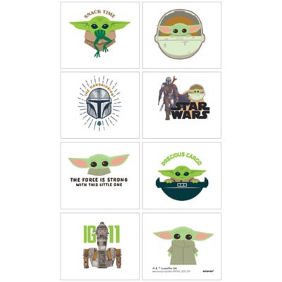 Tattify Yoda Temporary Tattoo - Party Want To? (Set of 2