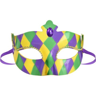 Assorted Large Mardi Gras Ball Ornament Set (9)