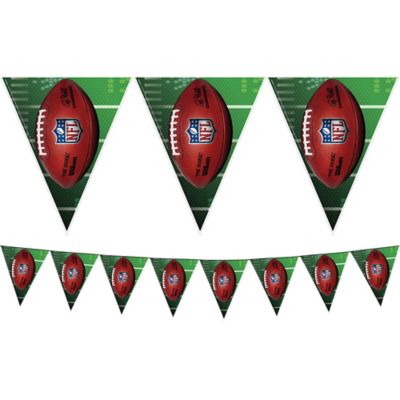 NFL Drive - Silver Pennant Banner - Party Makers