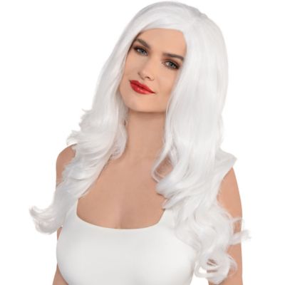 White wig 2025 short party city