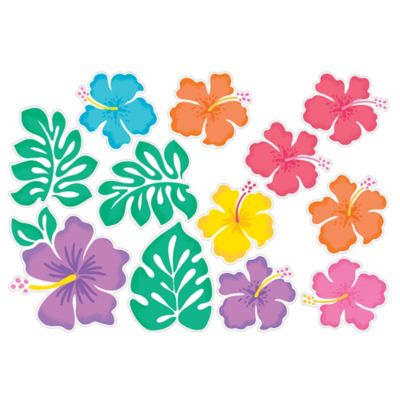 Hibiscus Flower Confetti - Party Time, Inc.