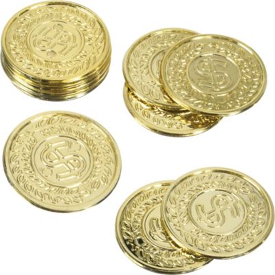 Bag full money with dollar sign, gold coins, - Stock