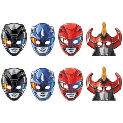 Download Power Rangers Classic Cardstock Face Masks 8ct Party City