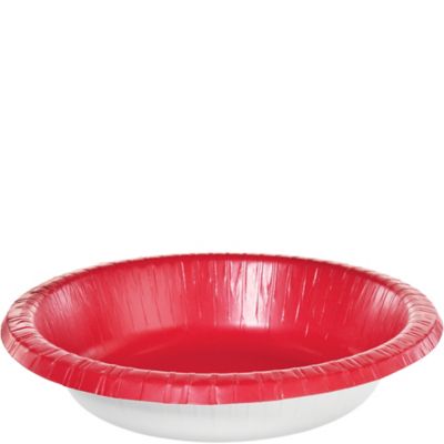 Genpak Roman Holiday Modernware FSC Certified Bowls 20 Oz RedWhite 125 Bowls  Per Pack Case Of 2 Packs - Office Depot