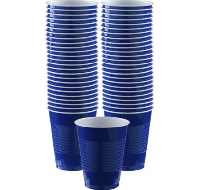 Royal Blue Plastic Cups, 9oz, 72ct