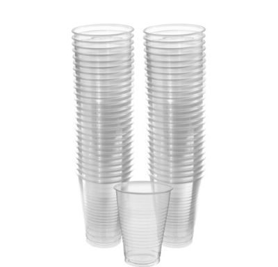 12 Oz. White Plastic Cups - 50 Ct.