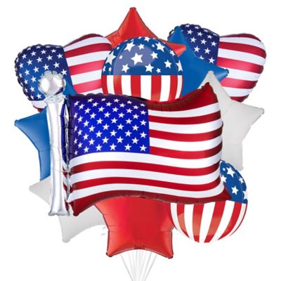 10pcs Patriotic American Flag Balloon USA July 4th Flag Day Home Party Decor