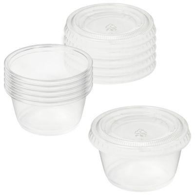 Stack Man Clear Plastic Portion Cups, (200 Sets - 2 oz.) Pudding