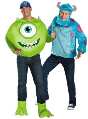 Deluxe Mike and Sulley Monsters University Couples Costumes - Party City