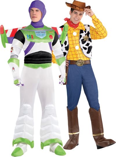 Adult Buzz Lightyear & Woody Couples Costumes - Toy Story | Party City ...