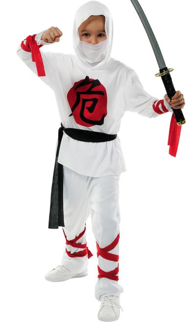 white ninja costume party city