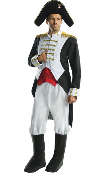 Napoleon Bonaparte Military Mens Fancy Dress Costume 
