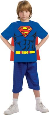 boys superman shirt with cape