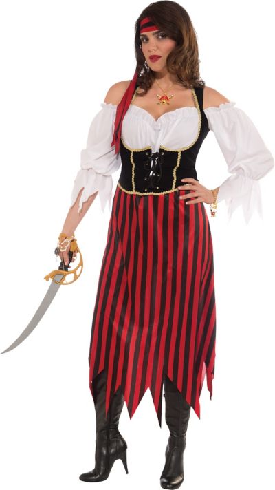 Adult Plus Size Pirate Maiden Costume | Party City